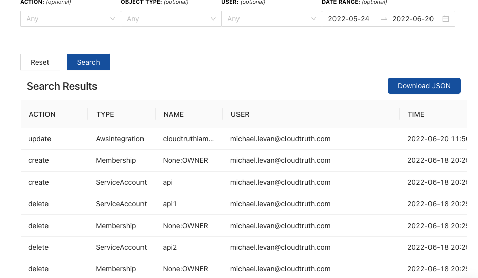 CloudTruth DevOps Config Hub Audit Trail 4
