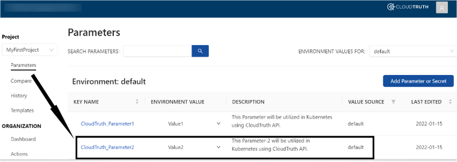 CloudTruth Kubernetes operator sestup